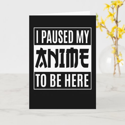 Carte Conception des devis | J'Ai Suspendu Mon Anime Pou (Fleur jaune)