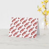 Carte Conception d'image Red Lobster (Fleur jaune)