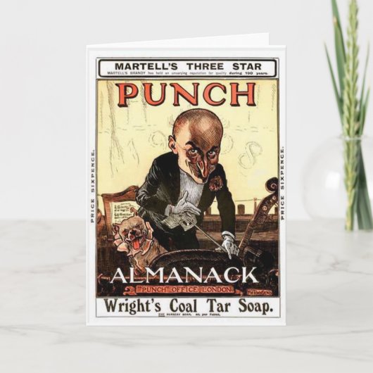 CARTE CONCEPTION D'IMPRESSION DE M. PUNCH VINTAGE (Devant)