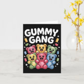 Carte Conception d'ours gummy drôle pour hommes femmes e (Fleur jaune)