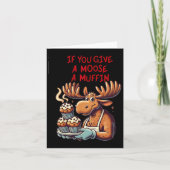 Carte Conception drôle si vous donnez une muffin à un or (Devant)