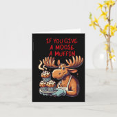 Carte Conception drôle si vous donnez une muffin à un or (Fleur jaune)