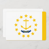 Carte Conception du drapeau de l'État de Rhode Island (Devant / Derrière)