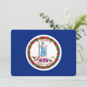 Carte Conception du drapeau de l'État de Virginie (Debout devant)