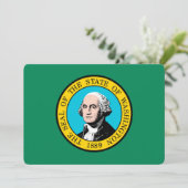 Carte Conception du drapeau de l'État de Washington (Debout devant)