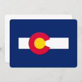 Carte Conception du drapeau de l'État du Colorado (Devant / Derrière)