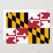 Carte Conception du drapeau de l'État du Maryland (Devant / Derrière)