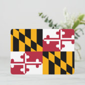 Carte Conception du drapeau de l'État du Maryland (Debout devant)