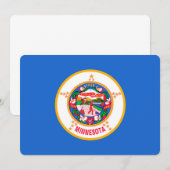 Carte Conception du drapeau de l'État du Minnesota (Devant / Derrière)