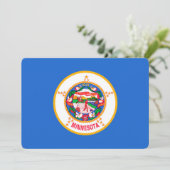 Carte Conception du drapeau de l'État du Minnesota (Debout devant)