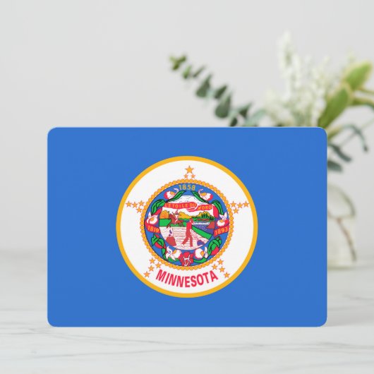 Carte Conception du drapeau de l'État du Minnesota (Debout devant)