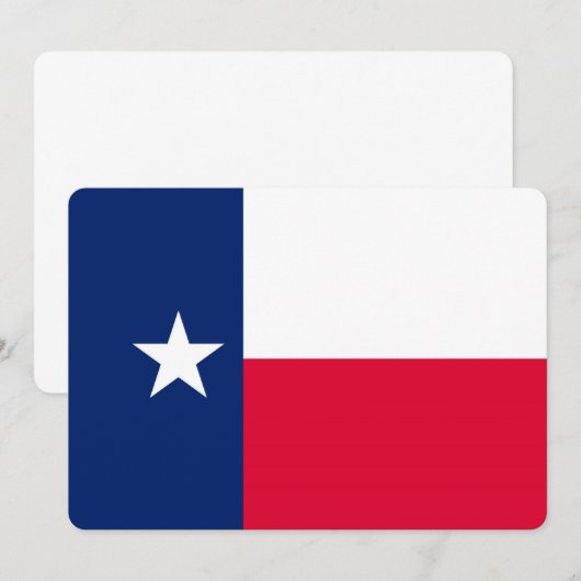 Carte Conception du drapeau de l'État du Texas (Devant / Derrière)
