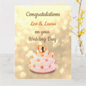 Carte Conception du jour de mariage (Fleur jaune)