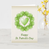 Carte Conception du jour Saint-Patricks (Fleur jaune)