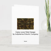 Carte Conception du pétale Camo Lover (Dos)