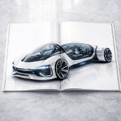 Carte Conception d'une supercar de luxe futuriste en imp