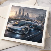 Carte Conception d'une supercar de luxe futuriste en imp