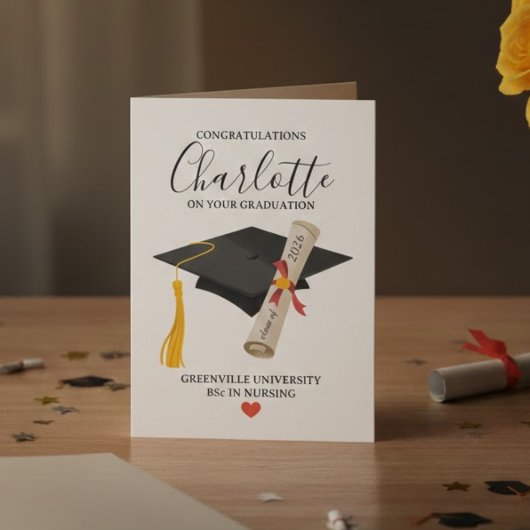 Carte Conception Élégante de Diplôme de Nom de Remise de