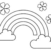 Carte Conception élégante en forme de trèfle pour la St.