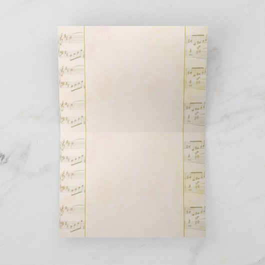 Carte Conception faite sur commande de hautbois et de (Intérieur)