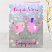 Carte Conception fiançailles (Fleur jaune)