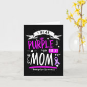 Carte Conception Fibro Je Porte Violet Pour Maman (Fleur jaune)