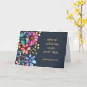 Carte Conception florale fantaisiste amusante pour la fê (Fleur jaune)