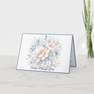 Carte Conception florale personnalisée Après-midi en fle