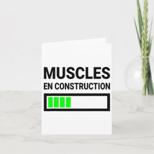 Carte Conception Humoristique Drôle Pour Bodybuil França