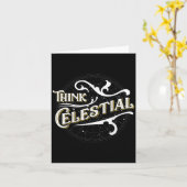 Carte Conception Inspirationnelle vintage Think Celestin (Fleur jaune)