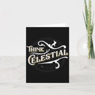Carte Conception Inspirationnelle vintage Think Celestin