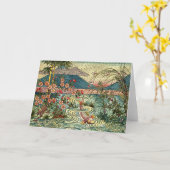 Carte Conception japonaise de fenêtre (Fleur jaune)