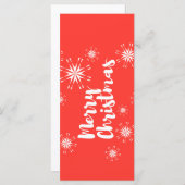 Carte Conception joyeuse et ludique de "Joyeux Noël" (Devant / Derrière)