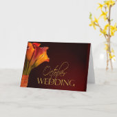 Carte Conception mariage de calla lily octobre (Fleur jaune)