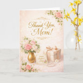Carte Conception Merci Maman – Cadeau de Reconnaissance (Fleur jaune)