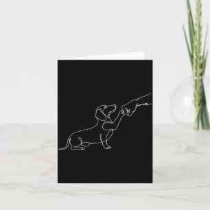 Carte Conception mignonne pour propriétaire de chien tec