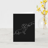 Carte Conception mignonne pour propriétaire de chien tec (Fleur jaune)