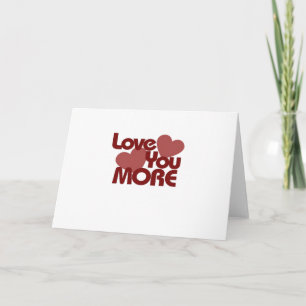 Carte Conception minimale d'amour plus