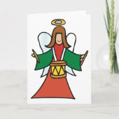 Carte Conception musicale de fêtes de l'ange de Noël bat (Devant)