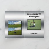 Carte Conception orientée d'anniversaire de pères de (Intérieur)