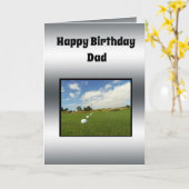 Carte Conception orientée d'anniversaire de pères de (Fleur jaune)