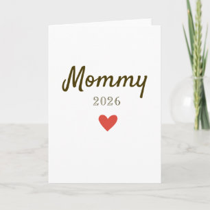 Carte Conception personnalisée d'amour pour nouvelle mam