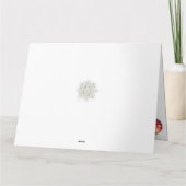 Carte Conception personnalisée de village de Noël neigeu (Dos)