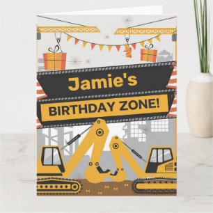 Carte Conception personnalisée des zones d'anniversaire 