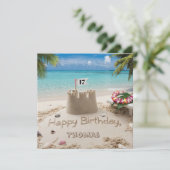Carte Conception personnalisée du bord de mer (Debout devant)