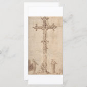 Carte Conception pour un Crucifix avec la Vierge Marie (Devant / Derrière)