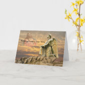 Carte Conception religieuse réfléchie Envoi de prières (Fleur jaune)