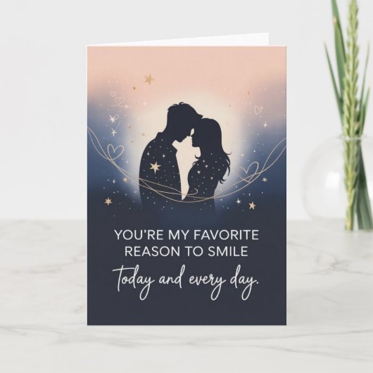 Carte Conception Romantique pour Petit Ami (Devant)