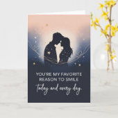 Carte Conception Romantique pour Petit Ami (Fleur jaune)