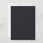 Carte Conception simple noire personnalisée Ajouter une (Dos)